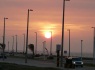 Sunset on the Coastal Boardwalk